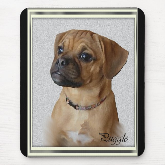 Puggle Lovers Gifts Mouse Mat (Front)