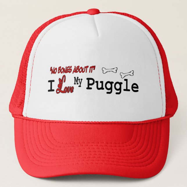 Puggle Lovers Gifts Trucker Hat (Front)