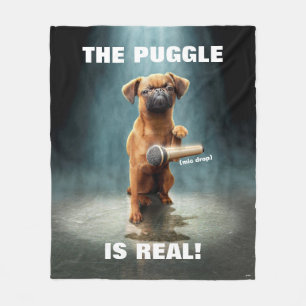 Puggle Mic Drop Fleece Blanket