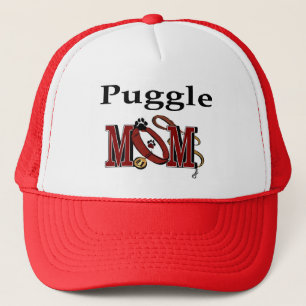 Puggle Mom Gifts Trucker Hat