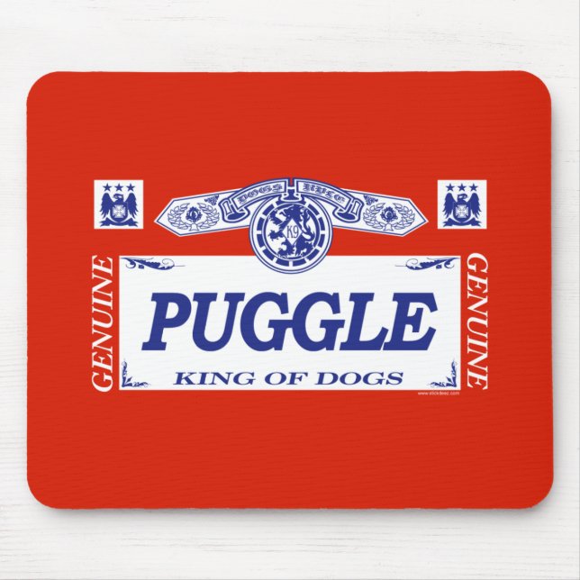 Puggle Mouse Mat (Front)