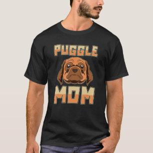 Puggle Mum Cute Animal Pet Owner Dog Lover Mummy P T-Shirt