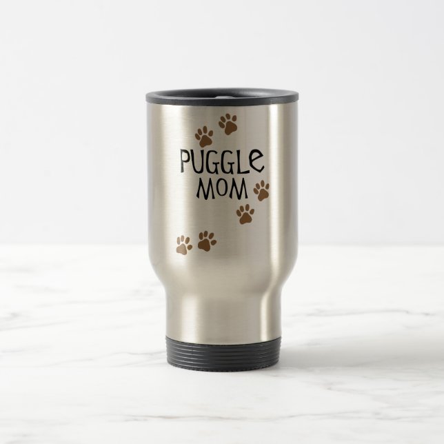 Puggle Mum Travel Mug (Center)