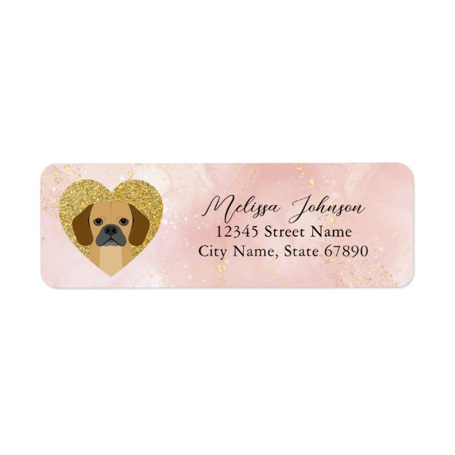 Puggle Return Address Labels (Front)