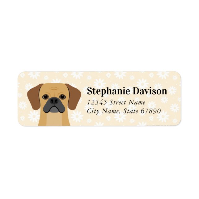Puggle Return Address Labels (Front)
