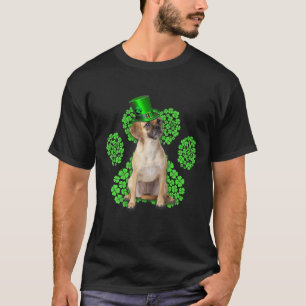 Puggle Shamrock Paw Clovers St Patrick's Day T-Shirt