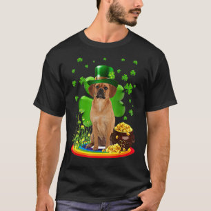 Puggle St Patricks Day Irish Shamrock Dog Loves T-Shirt
