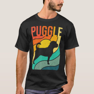Puggle Vintage Retro Pet Dog Mum Dad Gift 1 T-Shirt