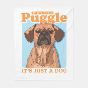 Puggles Dog Owner It's A Puggle Copy Fleece Blanket