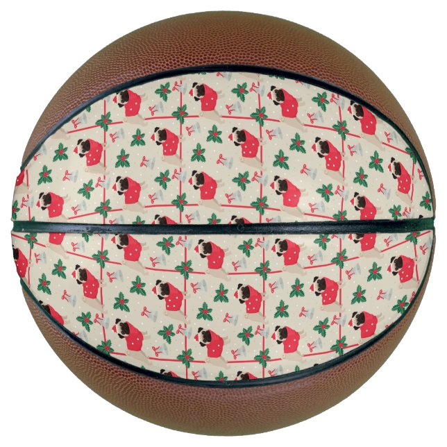 Puggy Christmas Basketball (Front)