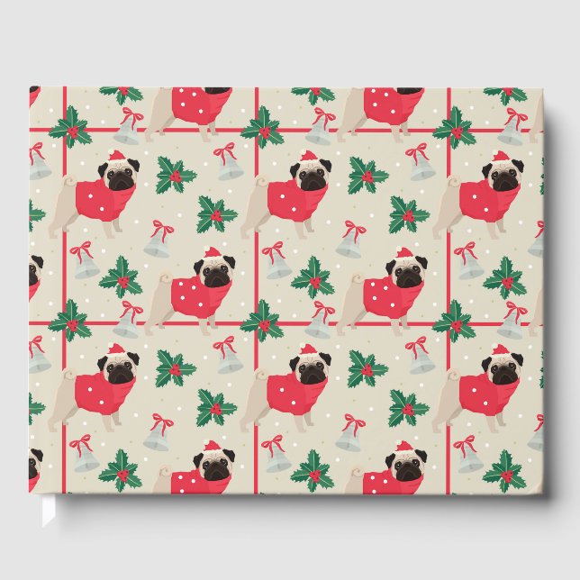 Puggy Christmas Guestbook (Front)