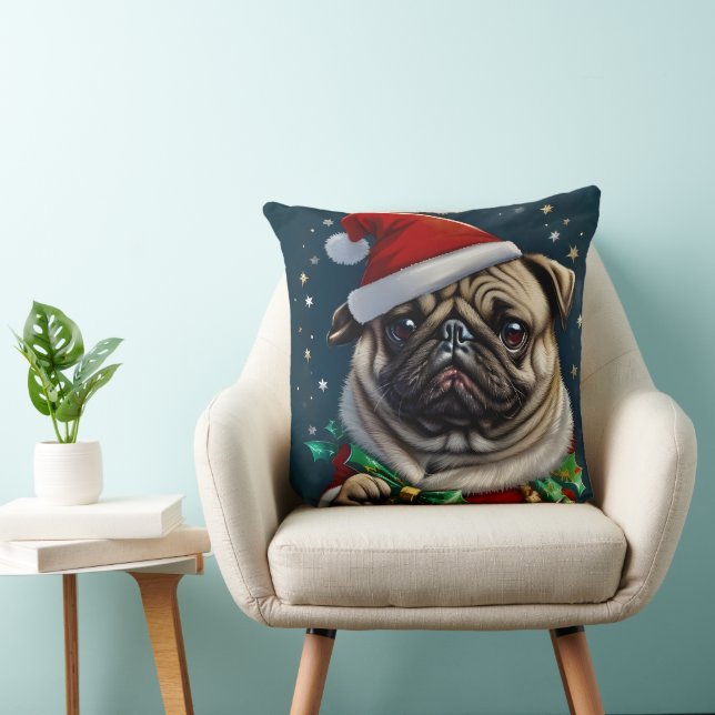 Puggy Claus Collection Cushion (Chair)
