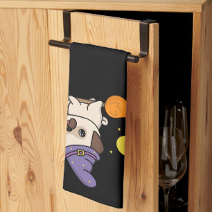 Puggy Witch Kitchen Towel