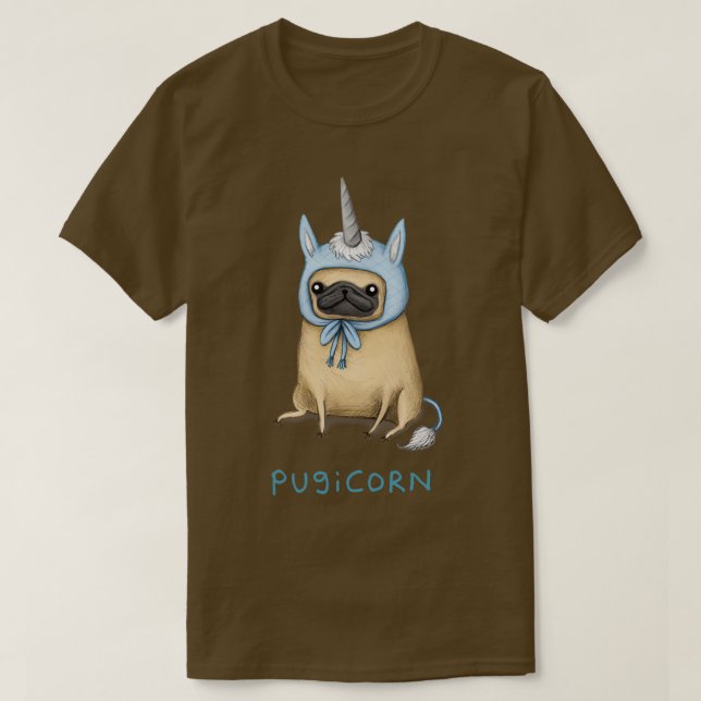 Pugicorn Fawn T-Shirt (Design Front)