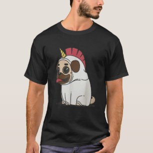 Pugicorn Pug in Unicorn Dress Pug Owner Dog Love T-Shirt
