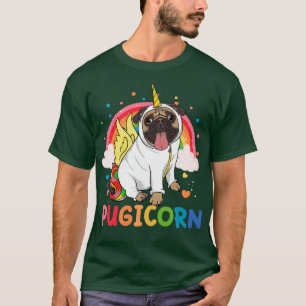 Pugicorn Pug Unicorn T-Shirt