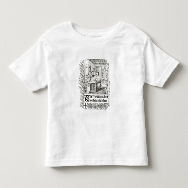 Pugin at work, frontispiece from 'True Principles Toddler T-Shirt (Front)