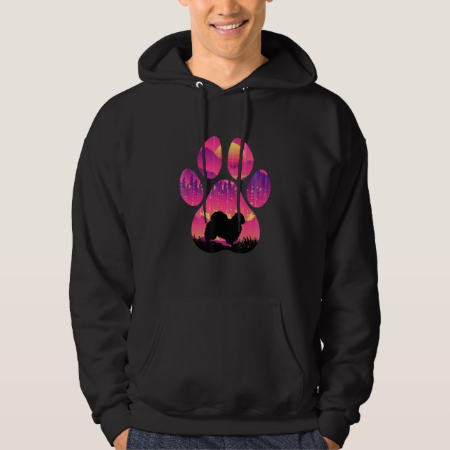 Puginese Paw Mom Dad Dog  Women Men Hoodie (Front)