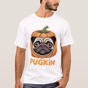 Pugkin Pug Halloween Happy Halloween Oversized T-S T-Shirt