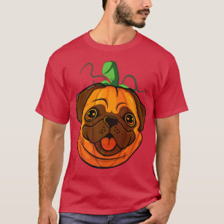 Pugkin Pug Pumpkin Halloween Thanksgiving Men Wome T-Shirt