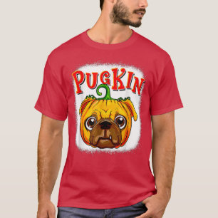 Pugkin Pug Pumpkin T Shirt Halloween Kids Boys Tha
