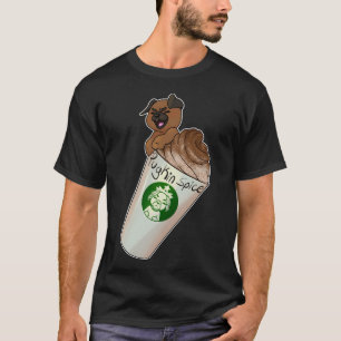 Pugkin Spice Latte, Espresso Roast: Starpugs! T-Shirt