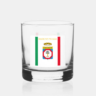 Puglia flag (Italian region) Whiskey Glass