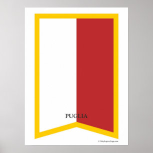 Puglia Italy Regional Crest Art Print