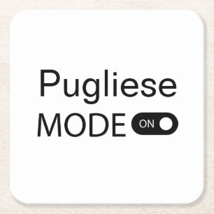 Pugliese mode on funny Tanguero Tango Dancer Square Paper Coaster