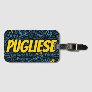 Pugliese Tango Word Art Luggage Tag