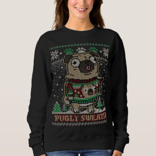 Pugly Christmas Sweater Pug Merry Pugmas Dog Lover