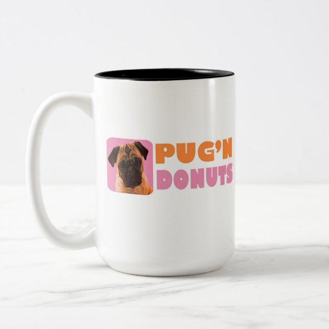 Pug'n Doughnuts Mug (Left)