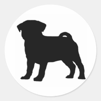PugPrint Classic Round Sticker