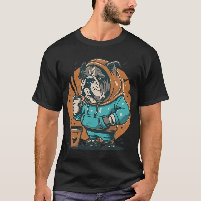 Pugs And Coffee Classic  T-Shirt (Front)