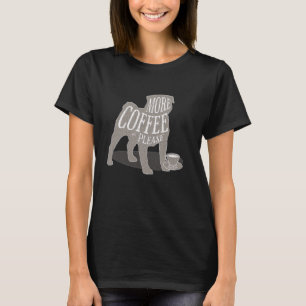Pugs and Coffee Distressed Design for Pug Lovers T-Shirt