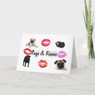 Pugs and Kisses Card