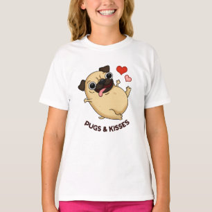 Pugs And Kisses Funny Dog Pun  T-Shirt