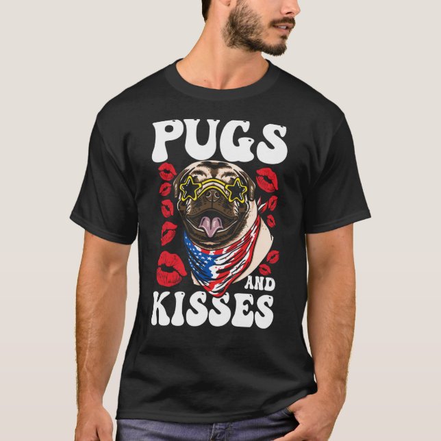 Pugs and Kisses T-Shirt (Front)