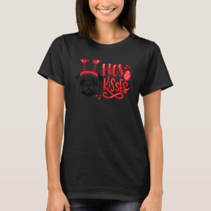 Pugs and Kisses Valentine's Day Dogs Lover T-Shirt