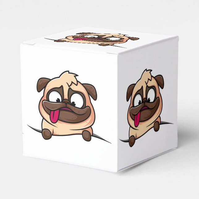 Pugs,animals,puppies,cute! Favour Box (Front Side)