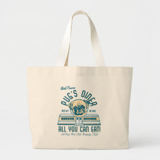 Pug's Diner Retro Vintage Style Beach Bags