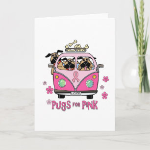 Pugs for Pink Note Card