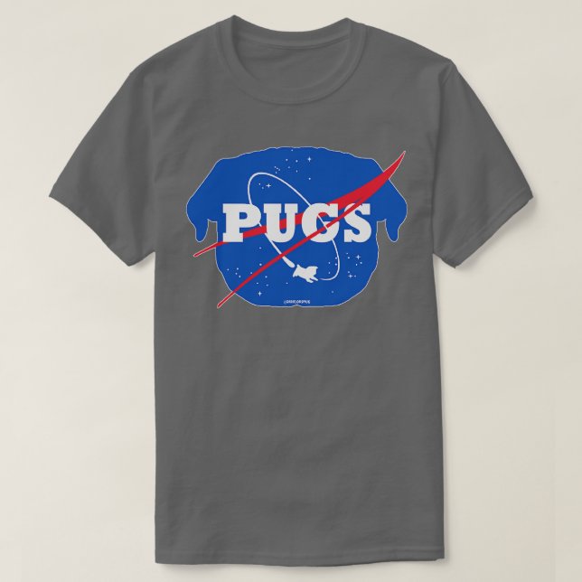 PUGS IN SPACE T-Shirt (Design Front)