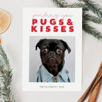 PUGS & KISSES Funny Pug Dog Christmas
