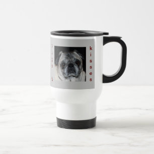 Pugs & Kisses Travel Mug