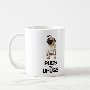 Pugs Not Drugs Coffee Mug