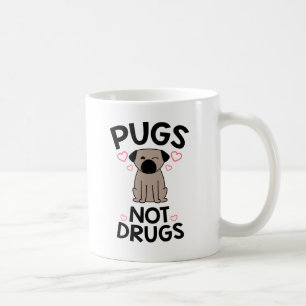 Pugs Not Drugs Coffee Mug