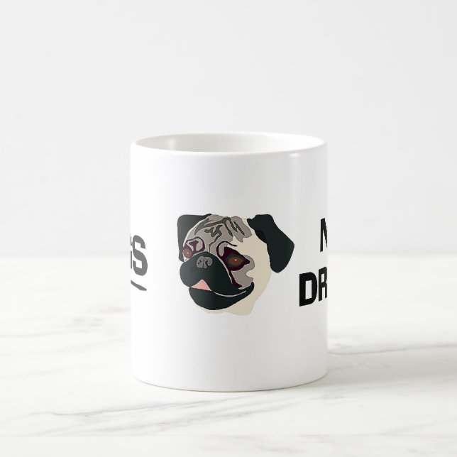 Pugs Not Drugs Mug (Center)