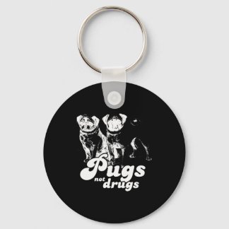 PUGS NOT DRUGS T-shirt Key Ring
