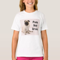 Pugs Not Drugs Youth T-shirt